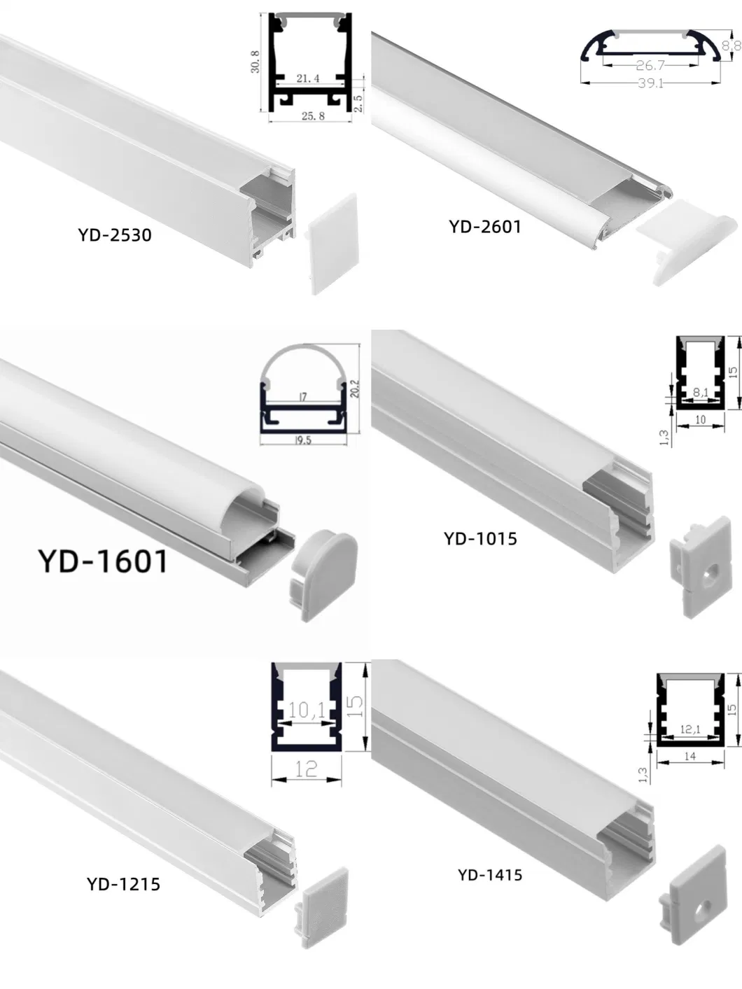 Suspended LED Profile for LED Strip Channel Pendant Aluminum Extruction Profile