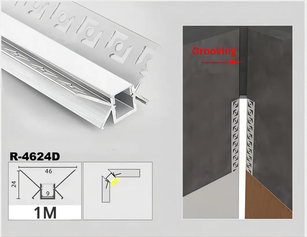 OEM ODM Integration of Industry and Trade LED Flat Angle Linear Light