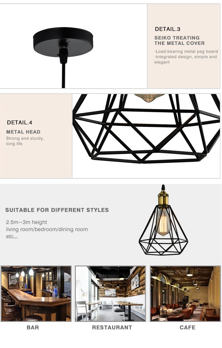 Black Industrial Farmhouse Hanging Lighting Solar Light Warm White Light Solar LED Lamp with on/off Switch, Vintage Luxury Chandelier for Kitchen Island Bedroom