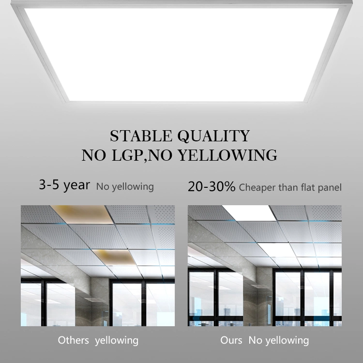 36W/40W/48W 2X2FT Recessed Indoor Office Ceiling Square Backlit LED Panel Light with 5 Year Warranty
